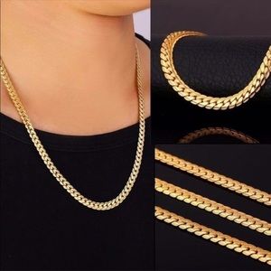 His/Her’s 18k Gold Plated Snake Chain Necklace
